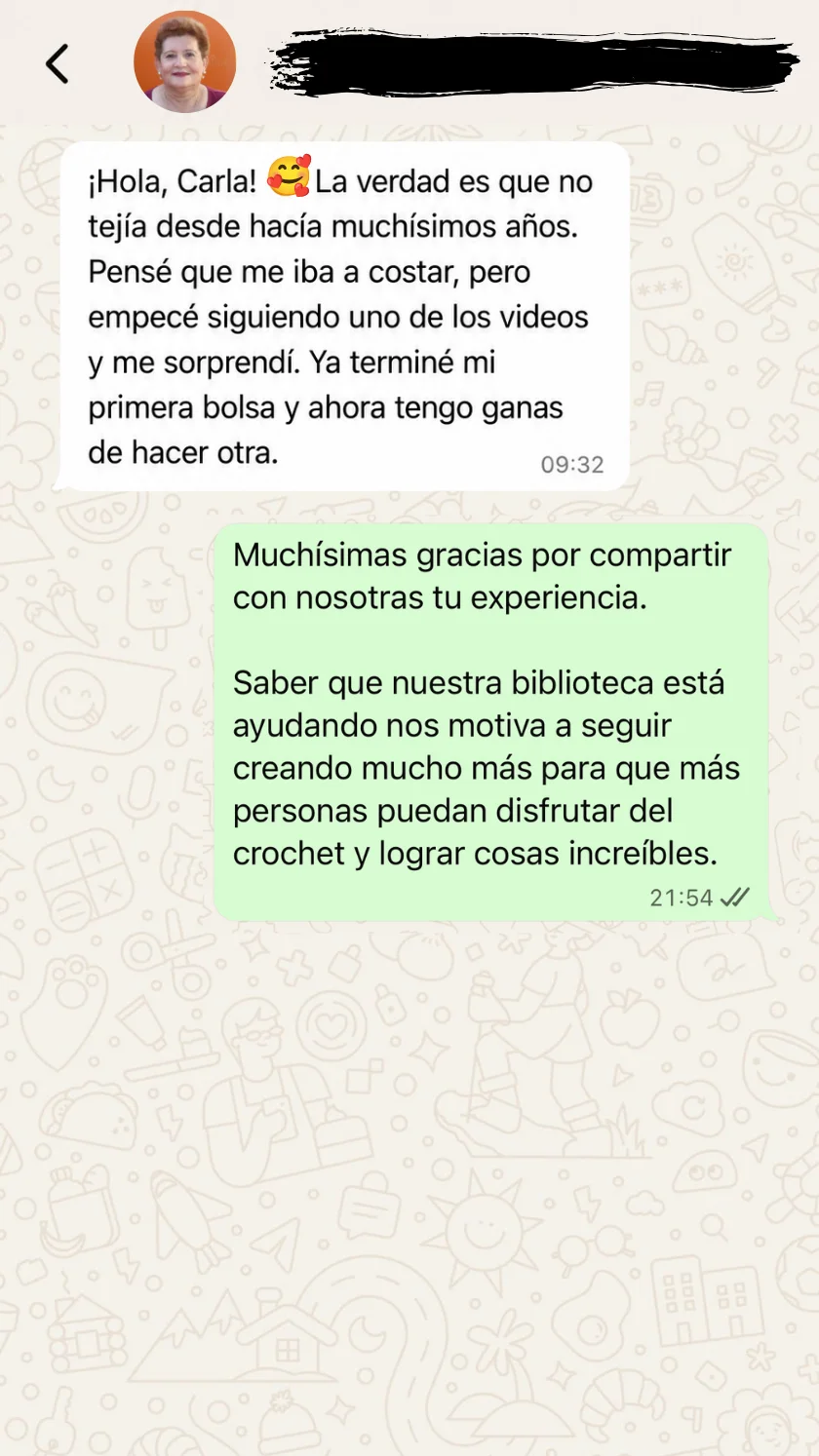Testimonio real WhatsApp
