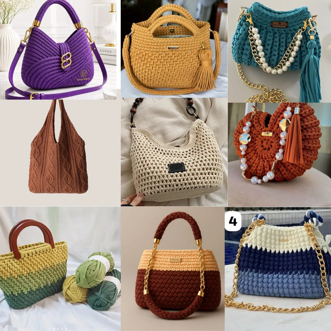 La Mayor Biblioteca de Bolsos a Crochet